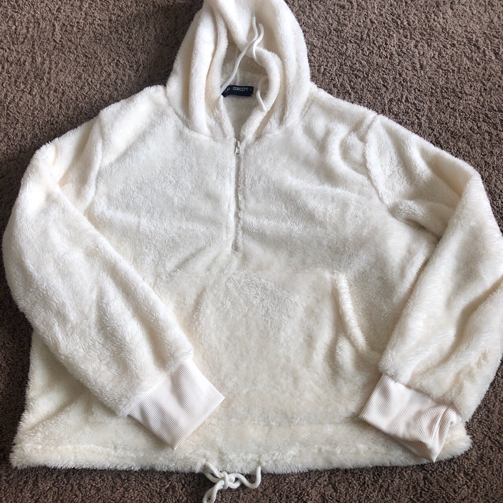 Cozy Cream Teddy Hoodie